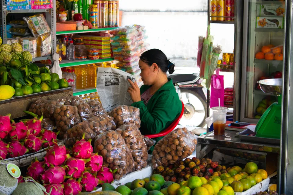 Quầy rau củ trái cây